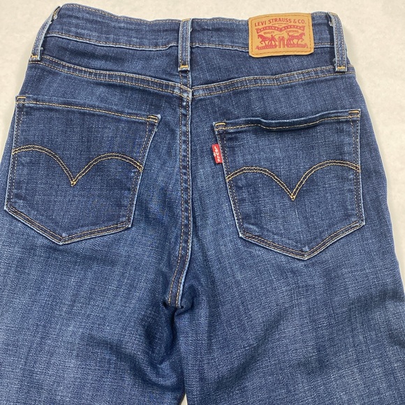 Women’s Levi’s brand denim Skinny Stretch Hi-waisted rise Jegging mom jeans 721 - Picture 2 of 6